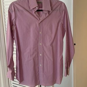 Charvet Place Vendome Stripped Lavender Shirt